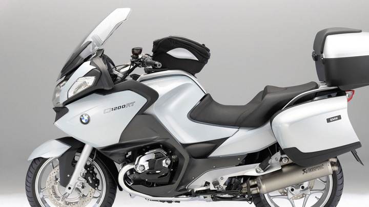 BMW R1200RT In White Side Pose